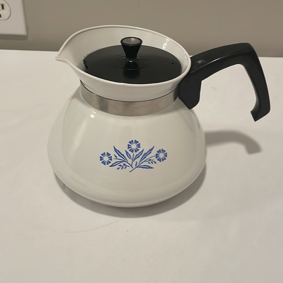 Vintage Corningware Blue-Cornflower pattern tea pot EUC!! - Picture 10 of 11
